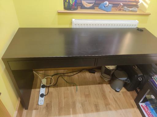 Buy & Sell Queensbury North West London - Photos for Black Desk/Console Table with 2 Drawers