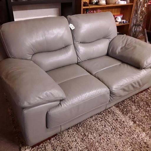 Buy & Sell Saint Pauls Trading Estate Tameside - Photos for Modern DFS grey leather 2-seater sofa