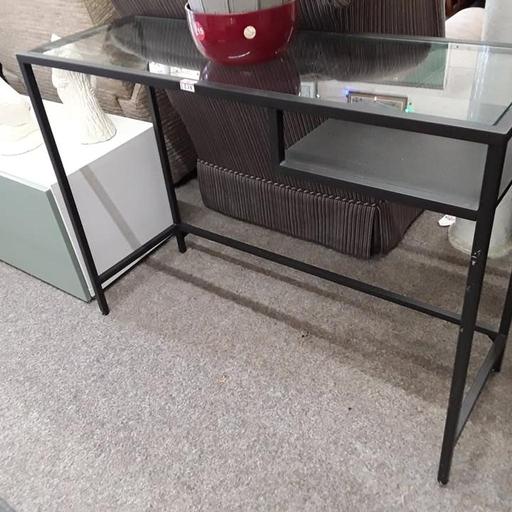 Buy & Sell Saint Pauls Trading Estate Tameside - Photos for Black framed console table & glass top
