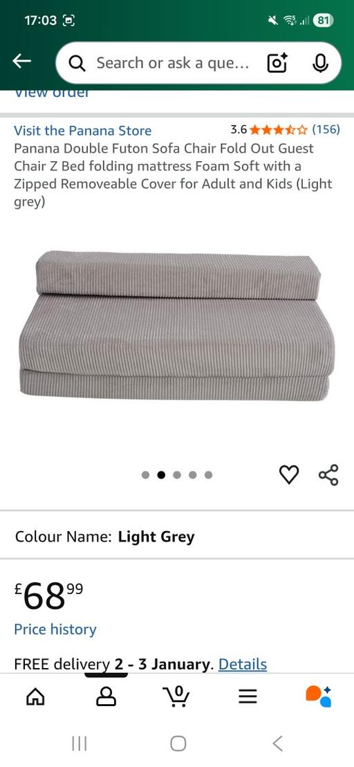 Buy & Sell Derry Downs South East London - Photos for double foldable soft sofa bed/ chair.