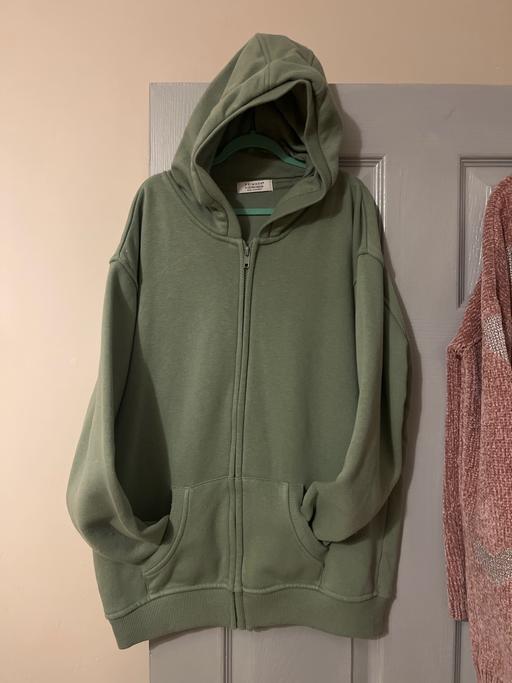 Buy & Sell Conisbrough Doncaster - Photos for Sage green hooded jacket age 11-12 years