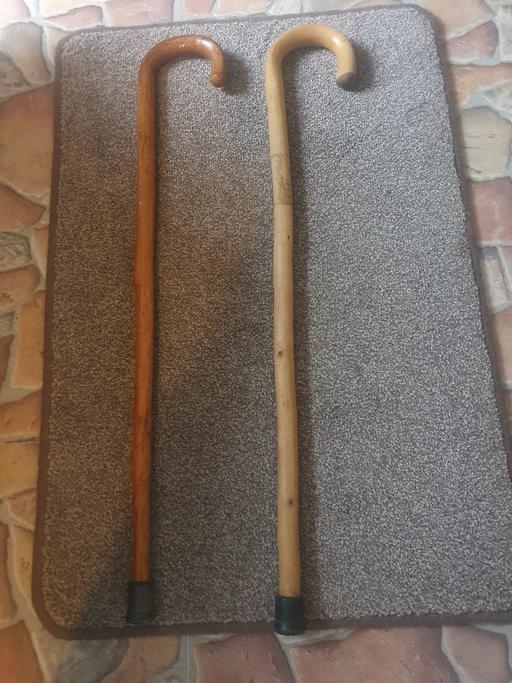 Buy & Sell Gornal Wood Dudley - Photos for 2 Wooden Walking Sticks , 34 inch, With Bungs