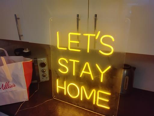 Buy & Sell Yardley Birmingham - Photos for light up neon style sign let's stay home cool