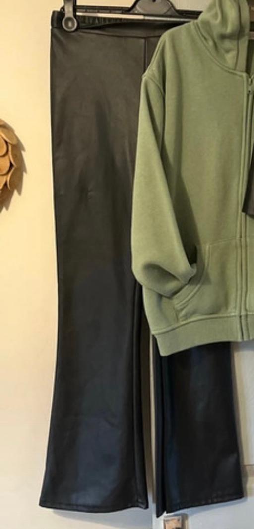 Buy & Sell Conisbrough Doncaster - Photos for Black faux leather look trousers age 13-14yr