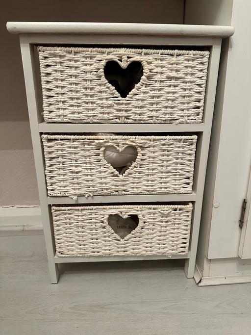 Buy & Sell Woodthorpe Nottingham - Photos for White Wicker Drawer Unit