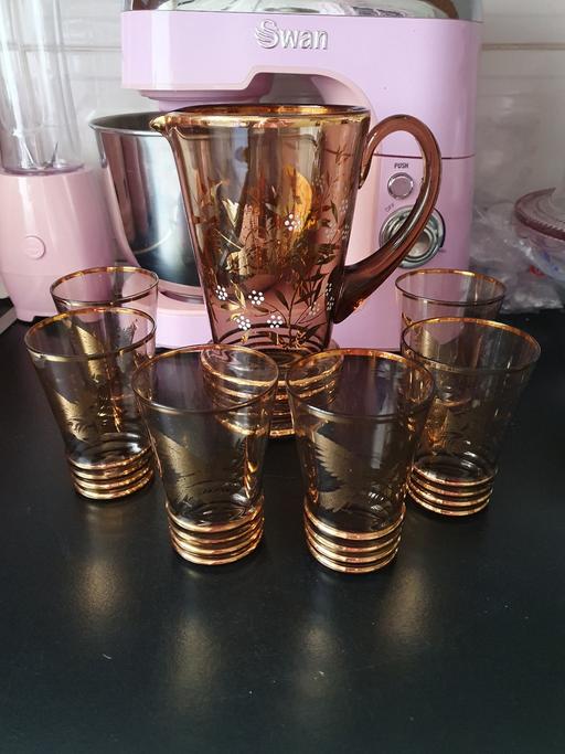 Buy & Sell Upper Gornal Dudley - Photos for vintage jug & glasses set