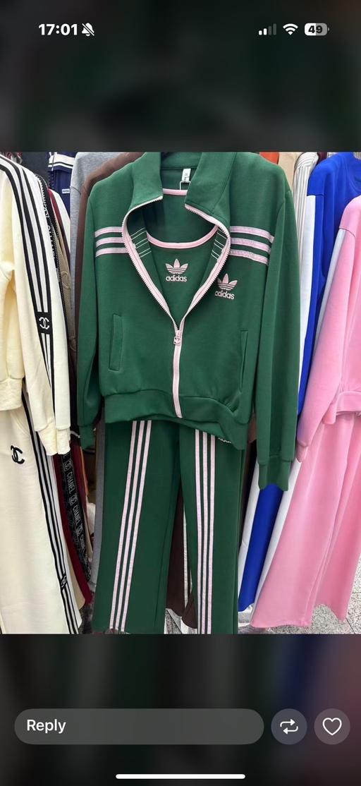 Buy & Sell Tarring Worthing - Photos for Three Pieces Adidas Green Tracksuit