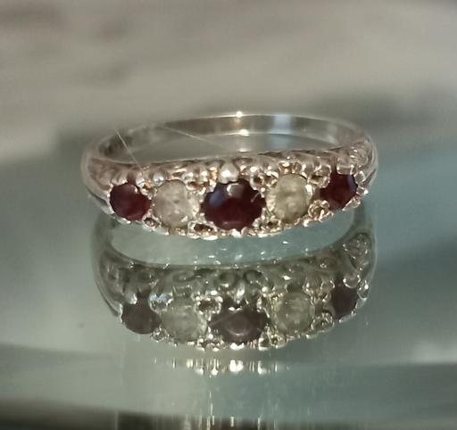 Buy & Sell Thatto Heath Saint Helens - Photos for vintage sterling silver ruby gemstone ring