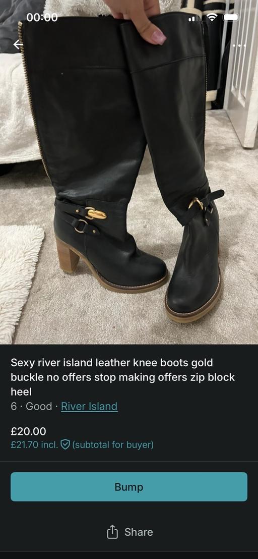 Buy & Sell Oldbury Sandwell - Photos for Sexy river island leather boots 6 no offers