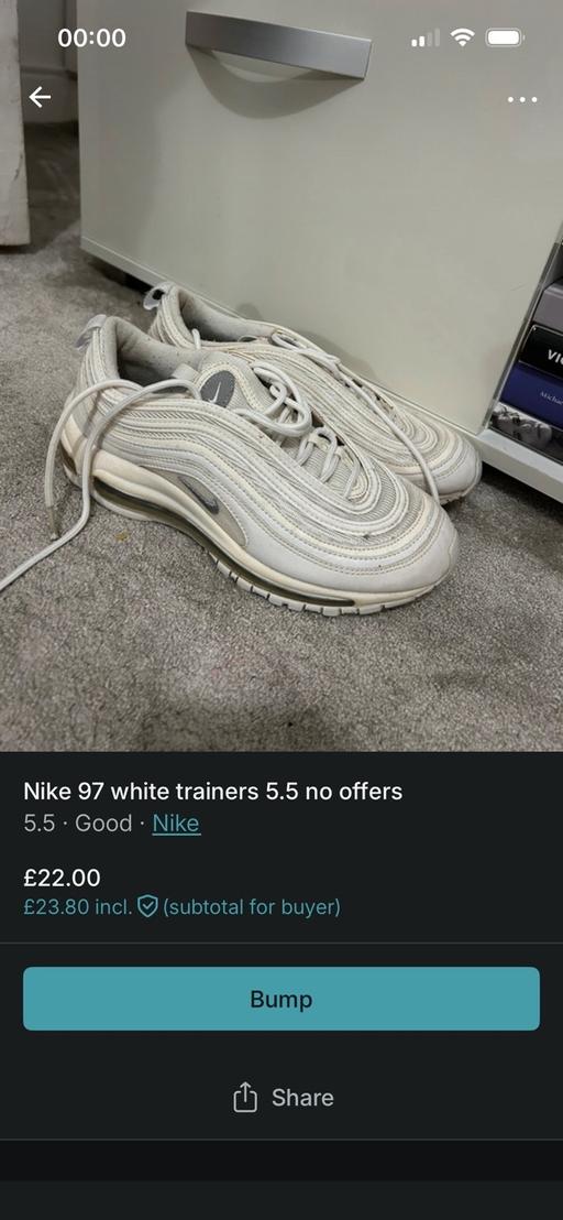 Buy & Sell Oldbury Sandwell - Photos for Nike 97 white trainers 5.5