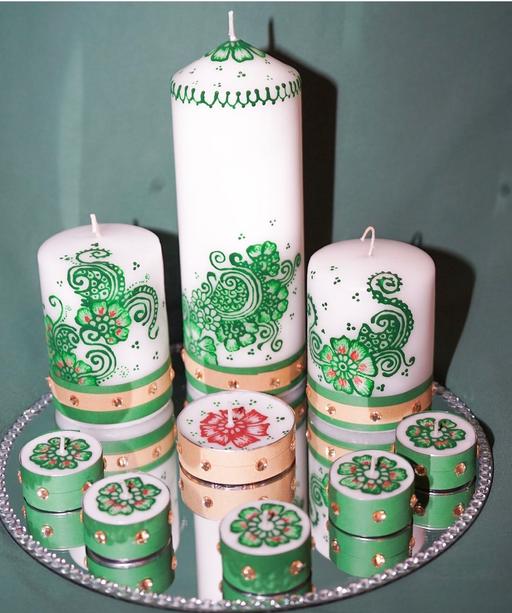 Buy & Sell Newham East London - Photos for Henna Candles thaal for Home & gifts