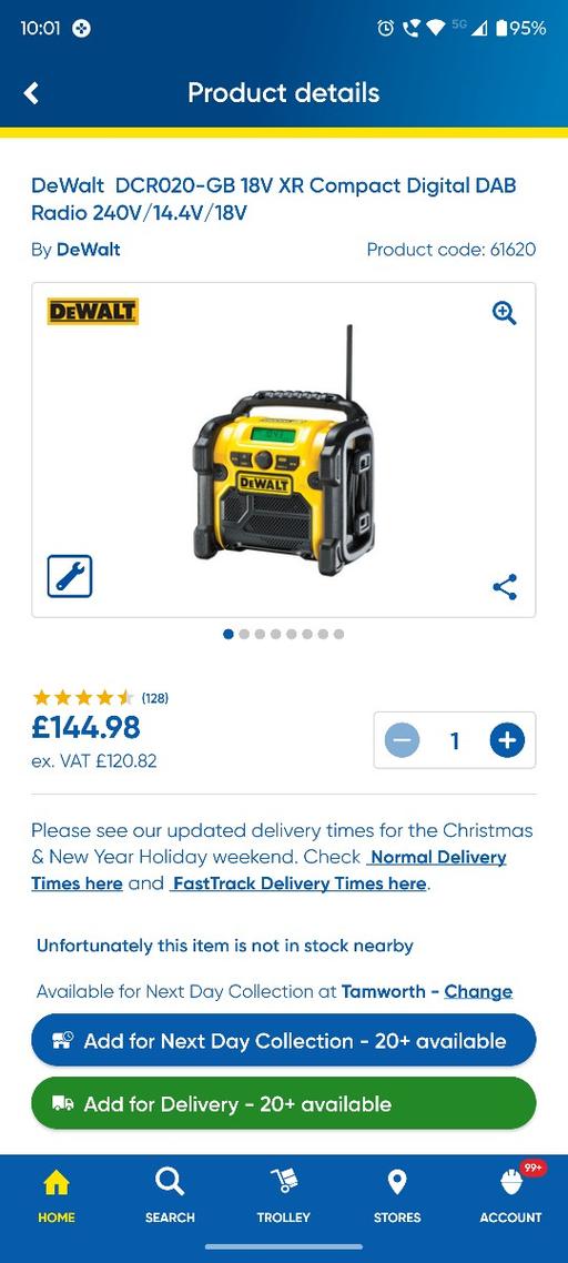 Buy & Sell Two Gates Tamworth - Photos for DeWalt dab radio