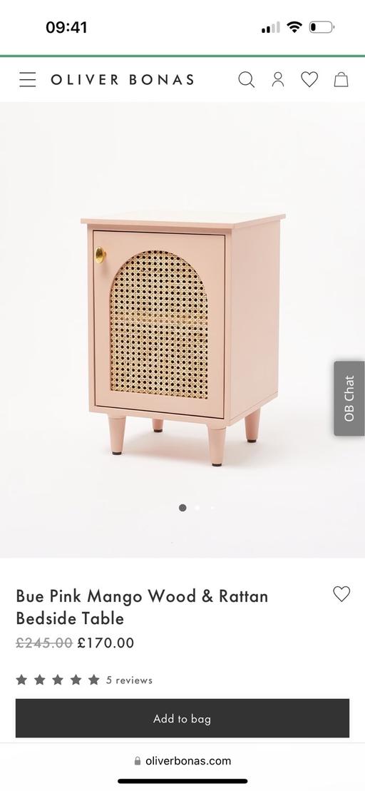 Buy & Sell Wembley Brent - Photos for Oliver Bonas - Bedside table