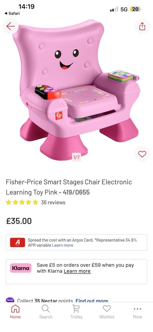 Buy & Sell Brampton Rotherham - Photos for Fisher price pink toddler chair