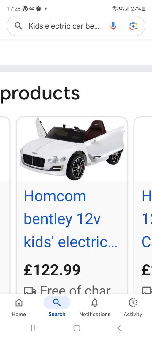 Buy & Sell Blakenhall Wolverhampton - Photos for kids electric Bentley car