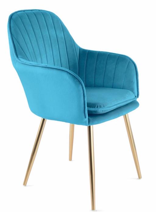 Buy & Sell Birmingham City Centre Birmingham - Photos for Velvet teal dressing table chair. Like new.