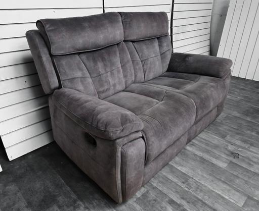 Buy & Sell Birmingham New Street Birmingham - Photos for scs grey suede manual recliner 2seater