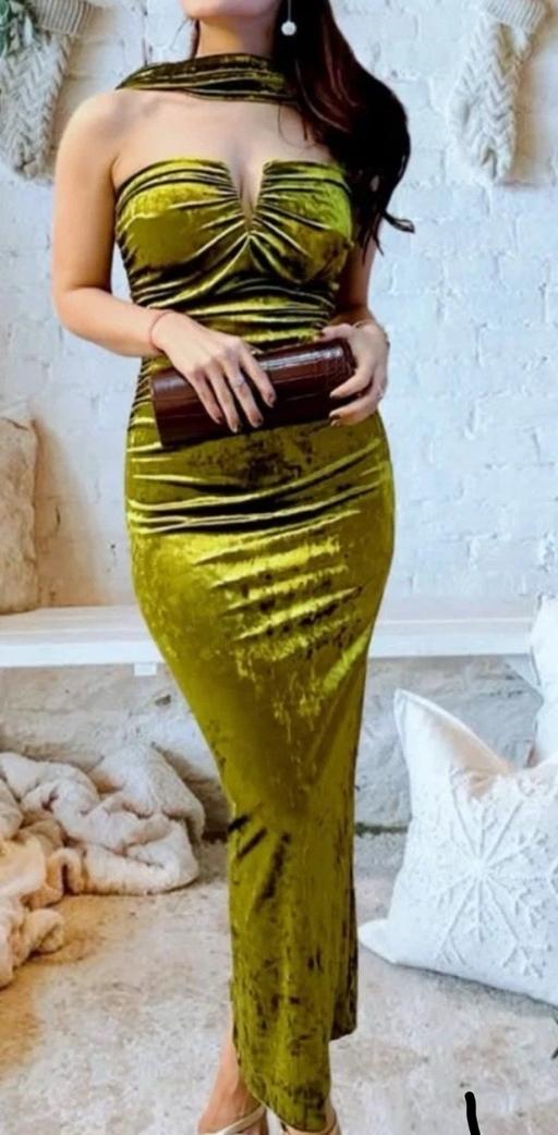 Buy & Sell West Brompton South West London - Photos for Zara Crushed Velvet Blogger Midi Dress