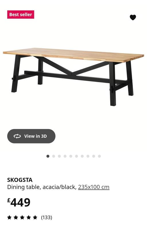 Buy & Sell Old Dilton Wiltshire - Photos for Ikea Skogsta Dining Table