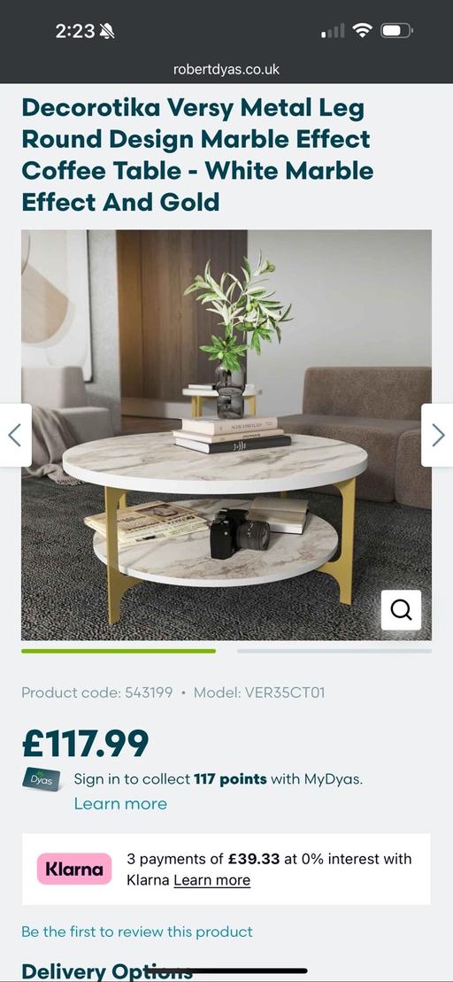 Buy & Sell Birmingham Birmingham - Photos for Marble effect coffee table
