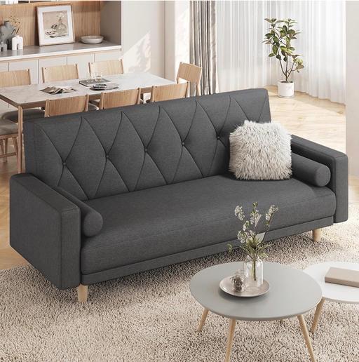 Buy & Sell Isleworth Hounslow - Photos for BLACK SOFA/BED 3 SEATER