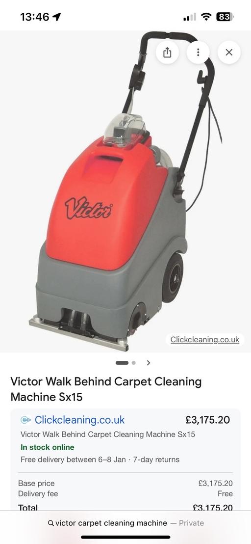 Buy & Sell Milton Keynes City Centre Milton Keynes - Photos for 🔴Victor SX15 Carpet Cleaning Machine | Power