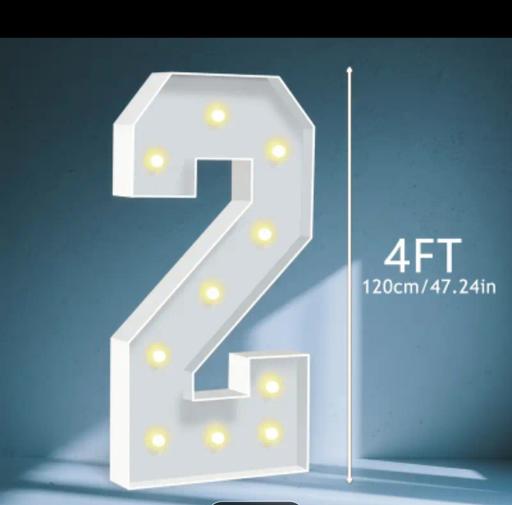 Buy & Sell Halesowen Dudley - Photos for 4ft numbers 2 and 5 light up lights.