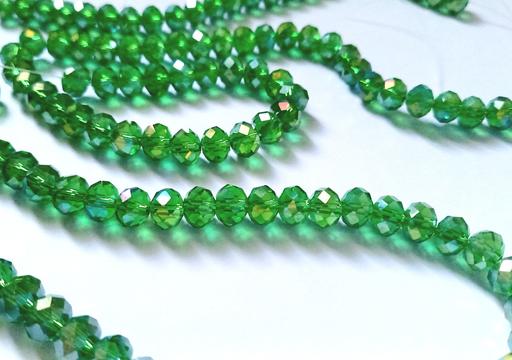 courses Aldwych Central London - Photos for 8mm Rainbow Green Crystal Glass Beads x72