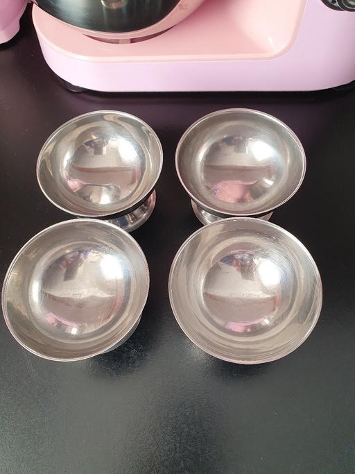 Buy & Sell Upper Gornal Dudley - Photos for vintage stainless Steel ice cream dishes x 4