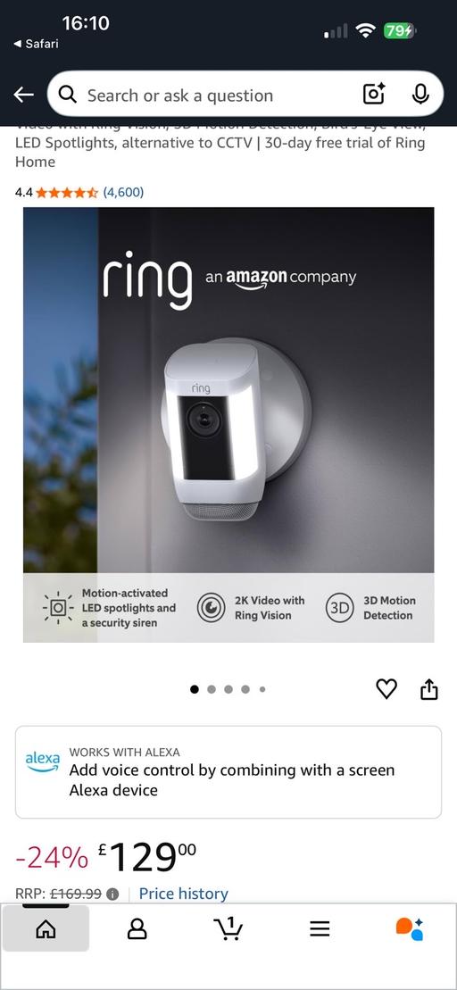 Buy & Sell Edgware Barnet - Photos for Ring Spotlight Camera Pro Plug In 2k Outdoor