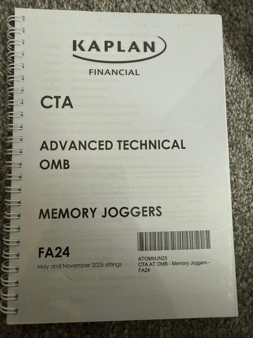 Buy & Sell Berkhamsted Dacorum - Photos for CTA Advanced Technical- OMB- Memory Joggers