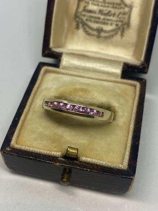Buy & Sell Moseley Village Wolverhampton - Photos for 9ct gold hallmarked pink stone eternity ring