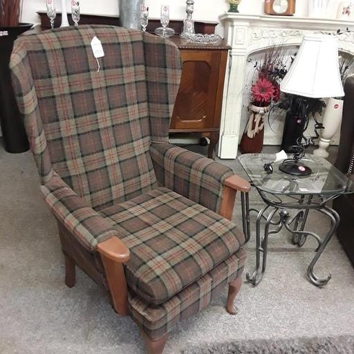 Buy & Sell Saint Pauls Trading Estate Tameside - Photos for Brown tartan Shackleton armchair