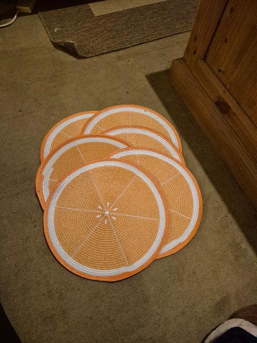 Buy & Sell Farington South Ribble - Photos for 6x orange placemats