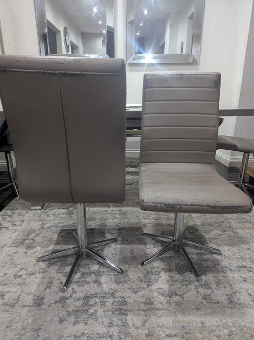 Buy & Sell Redbridge East London - Photos for Grey dining room chairs