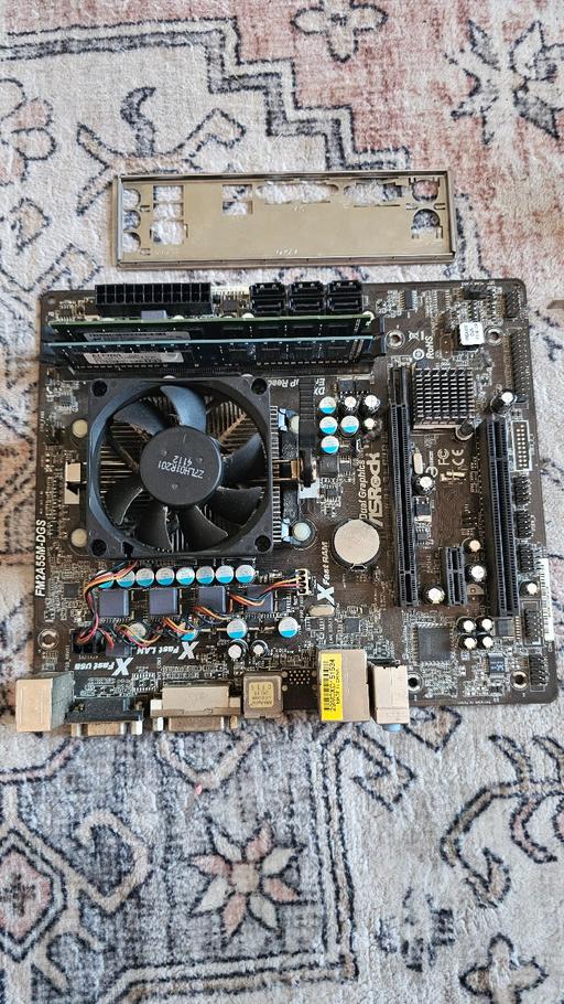 Buy & Sell Hammersmith West London - Photos for ASRock FM2A55M-DGS / AMD A10-6800K / 4GB Ram