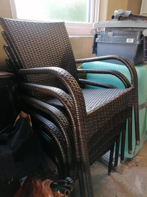 Buy & Sell Rainham Havering - Photos for Rattan garden chairs x 5