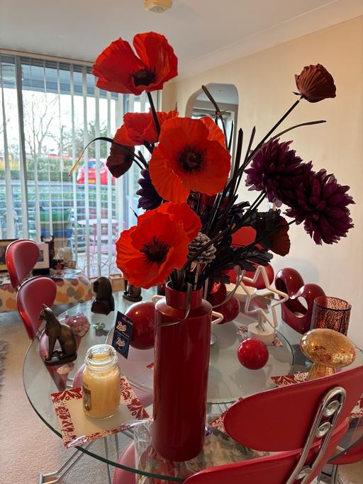 Buy & Sell Minehead Somerset - Photos for Red Vase / Flowers