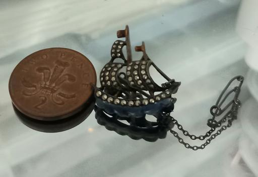 Buy & Sell Thatto Heath Saint Helens - Photos for antique sterling silver marcasite ship brooch