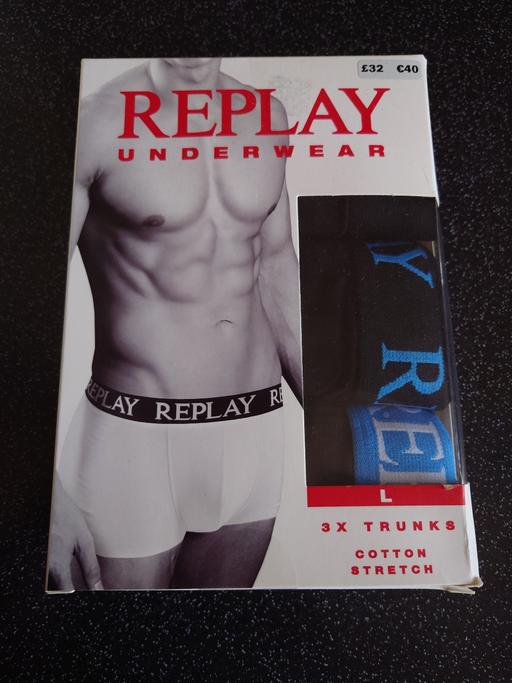 Buy & Sell Woodthorpe Charnwood - Photos for Mens pack of 3 replay boxers size L