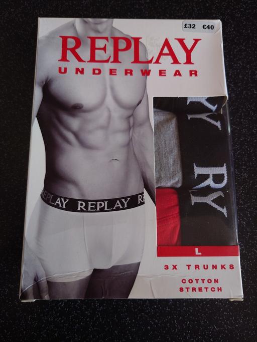 Buy & Sell Woodthorpe Charnwood - Photos for Mens pack of 3 replay boxers size L