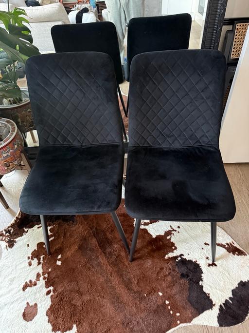 Buy & Sell Erith Bexley - Photos for Black velvet chairs