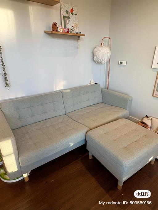 Buy & Sell Leamouth East London - Photos for 3 seater sofa with footstool