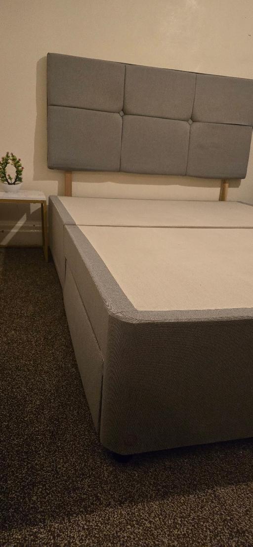 Buy & Sell Harpurhey Manchester - Photos for king size gray bed frame with headband