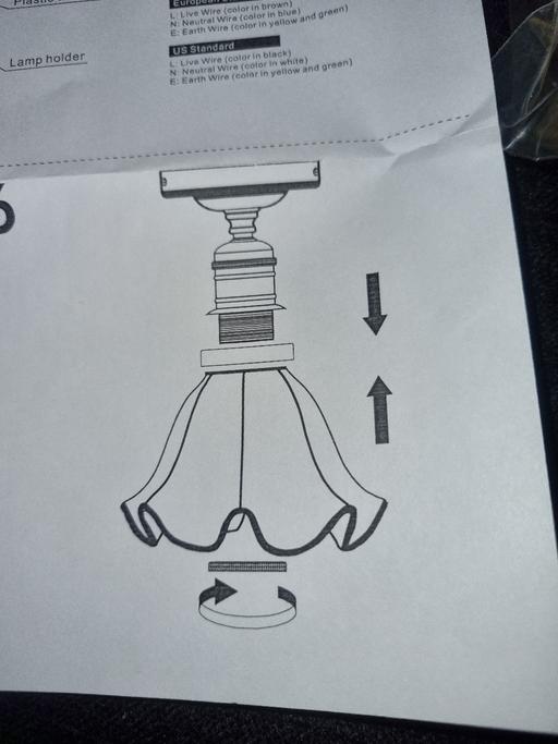 Buy & Sell Bournville Birmingham - Photos for Glass and Antique Brass Style Light Fitting
