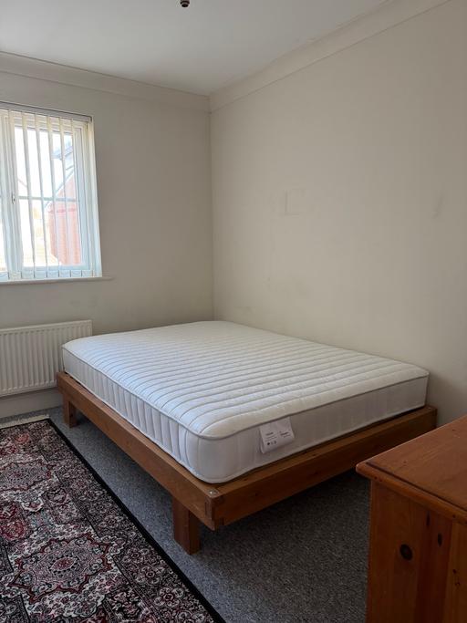 Buy & Sell Tretherras Cornwall - Photos for Double wooden bed frame and NEW mattress