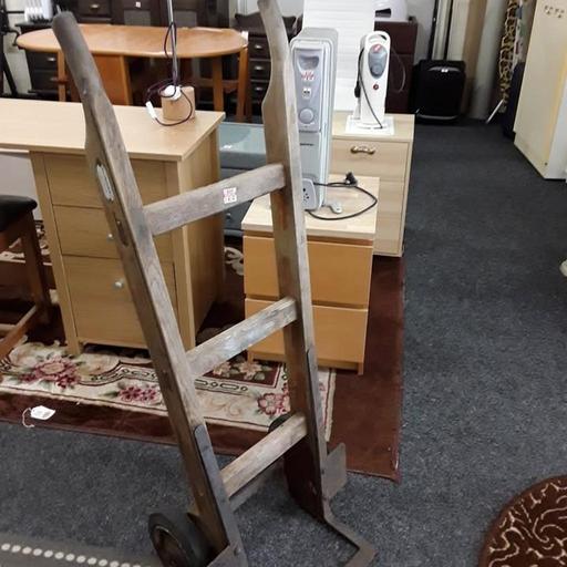 Buy & Sell Saint Pauls Trading Estate Tameside - Photos for Vintage solid oak Slingsby sack truck