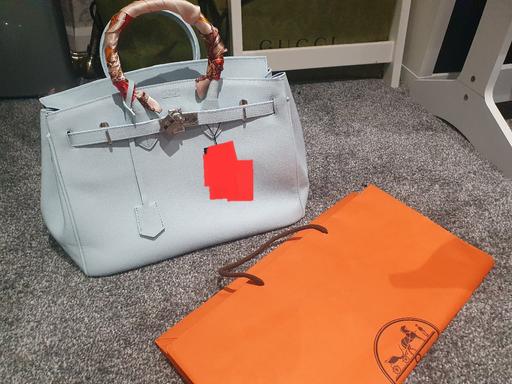 Buy & Sell Loughborough Charnwood - Photos for blue celeste bag real leather with gift bag