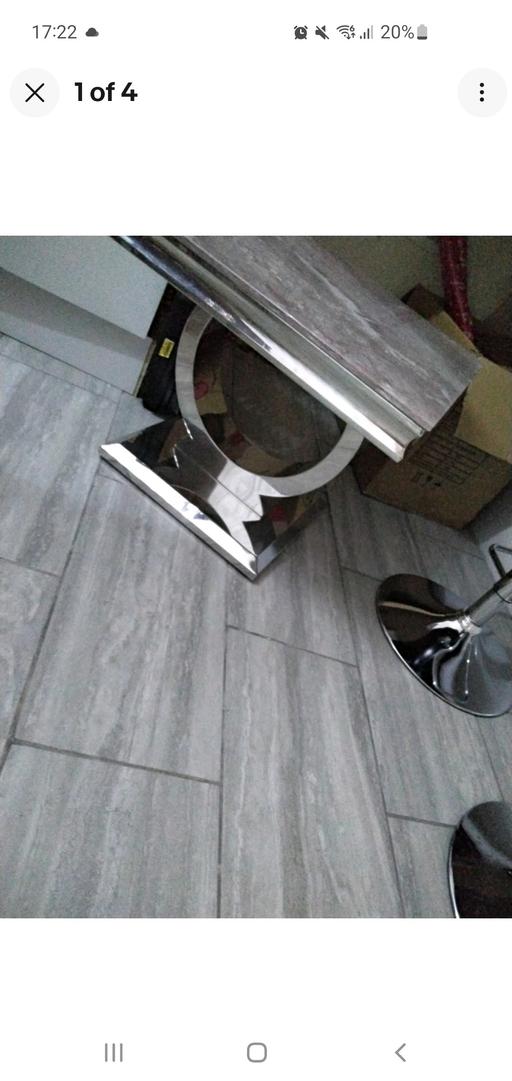 Buy & Sell Whitwick North West Leicestershire - Photos for Arianna grey top side lamp table new with tag