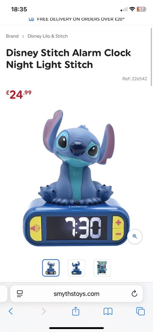 Buy & Sell - Photos for Disney Stitch Alarm Clock Night Light Stitch